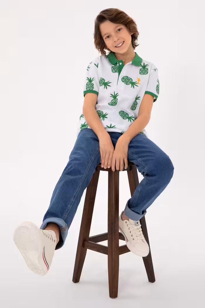 پولوشرت پسرانه سبز یو اس پولو - فروشگاه لباس شهرمون