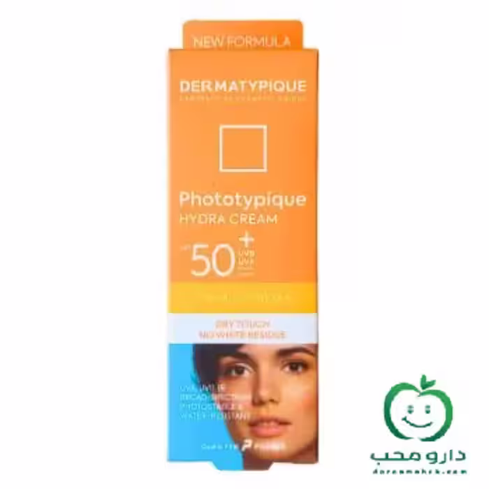 ضد آفتاب بی رنگ  مناسب پوست خشک  SPF50 درماتیپیک