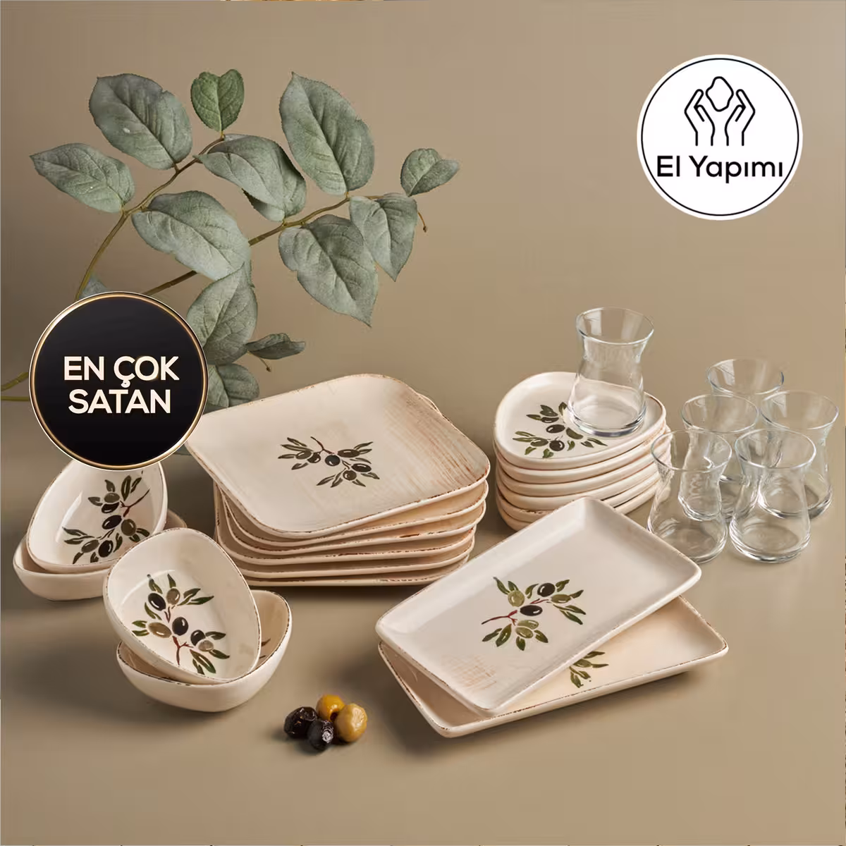 سرویس صبحانه خوری 24 پارچه کاراجا طرح Alyvia