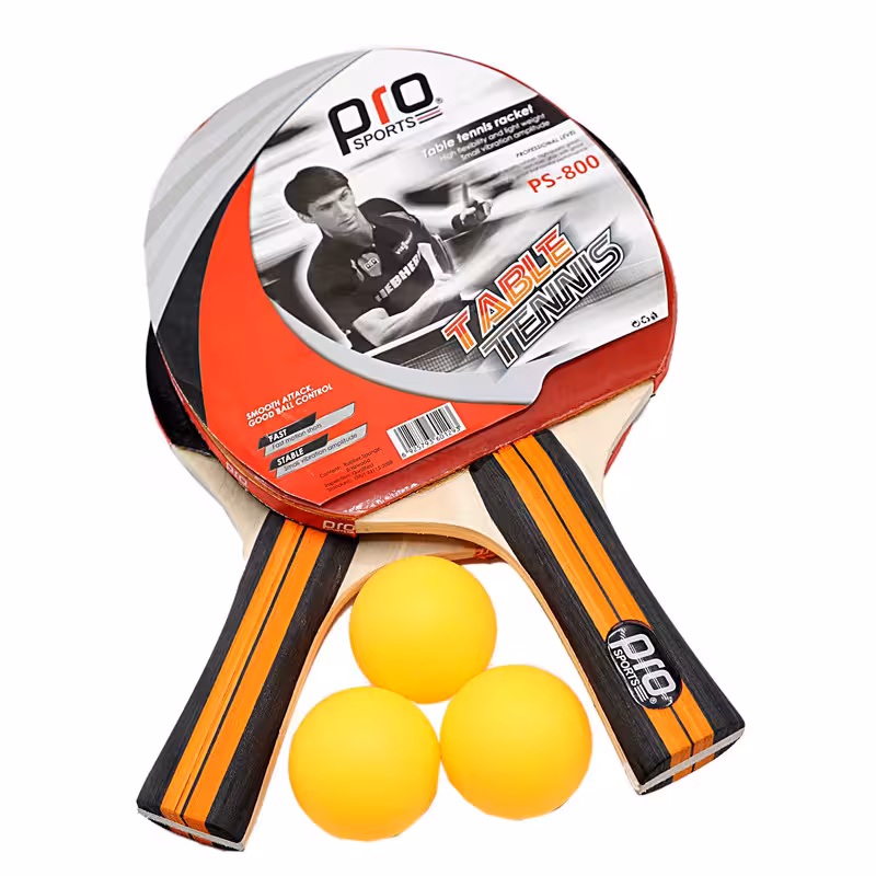 راکت پینگ پنگ مدل T8008 به همراه توپ بسته 5 عددی | کالا مکس