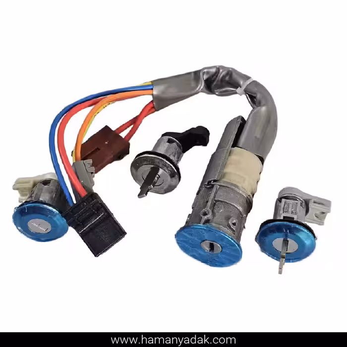 مجموعه کامل قفل و سوئیچ پژو 405 ری استایل برند نصیر لوازم