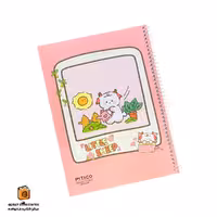 دفتر خط دار 60 برگ حاشیه دار گلبهی پیتیکو (PITICO)