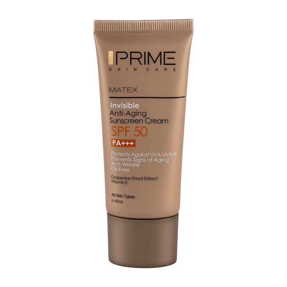 کرم ضد آفتاب جوان کننده بی رنگ پرایم 40ml SPF50