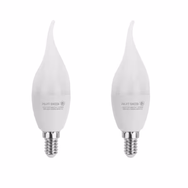 لامپ ال ای دی 7 وات پارت شید مدل Day Light پایه E-14 بسته 2 عددی