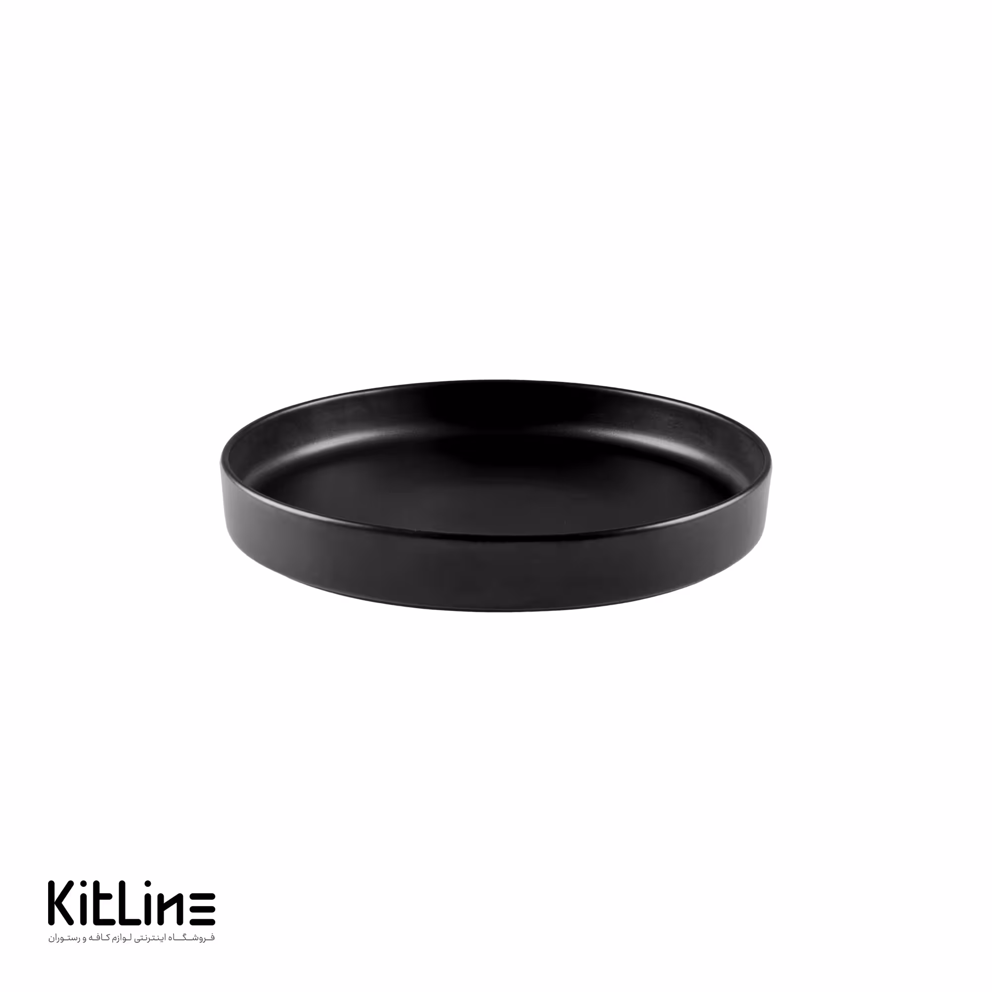 بشقاب پرسلین 27 سانتیمتری مشکی آرتیزان مدل کفا