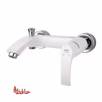 شیر حمام مدل لوتوس سفید کروم