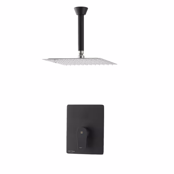 متعلقات حمام KWC مدل ورونا تیپ 1 کروم مشکی