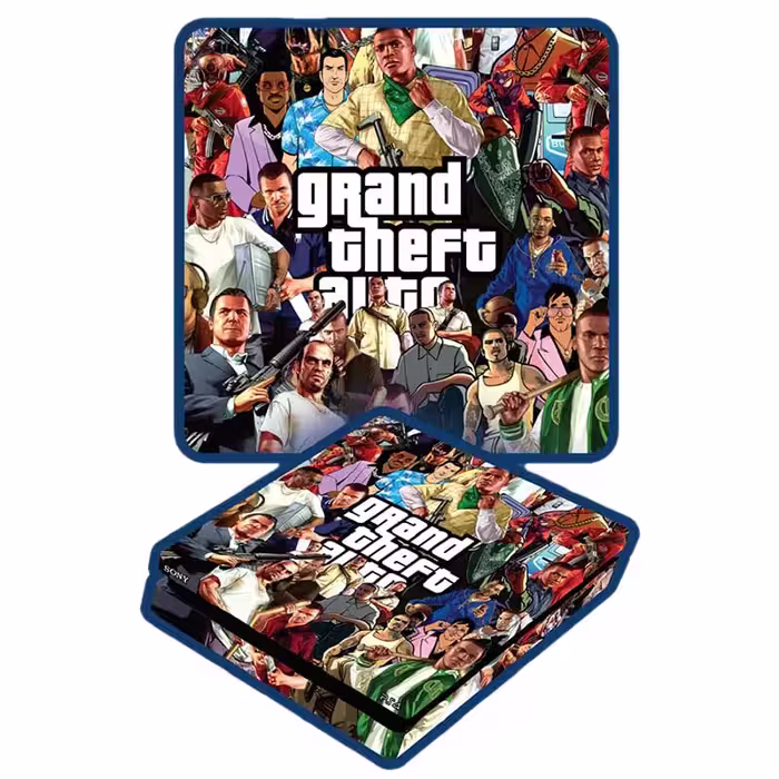برچسب کنسول PS4 (GO) مدل جی تی ای GTA