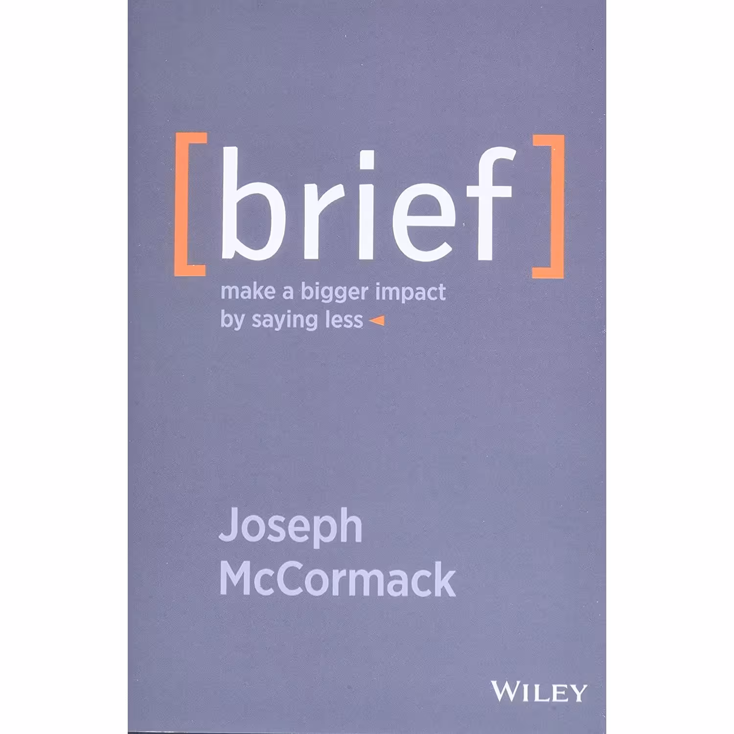 کتاب زبان اصلی Brief اثر Joseph McCormack انتشارات Wiley