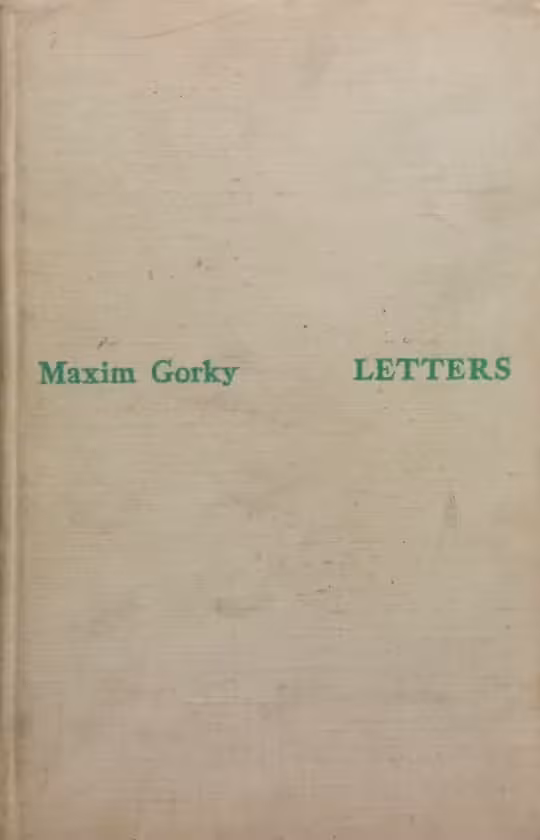 Letters | Maxim Gorky