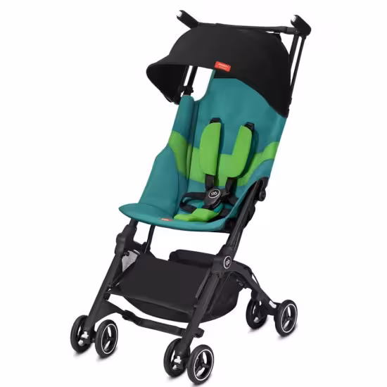 کالسکه مسافرتی کودک جی بی فیروزه ای مدل پاکت پلاس gb pockit plus