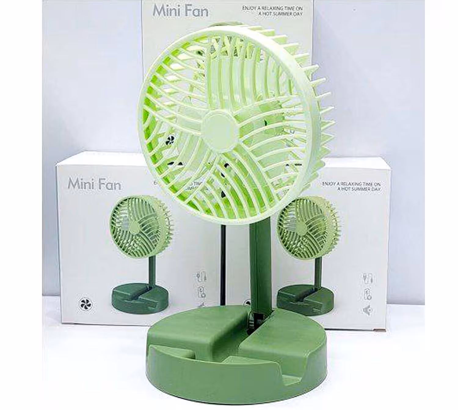 پنکه رومیزی شارژی تاشو