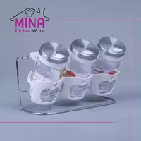 ادویه 3 دیواری رونیکا ساده سفید کد 304 مینا کیچن ویر