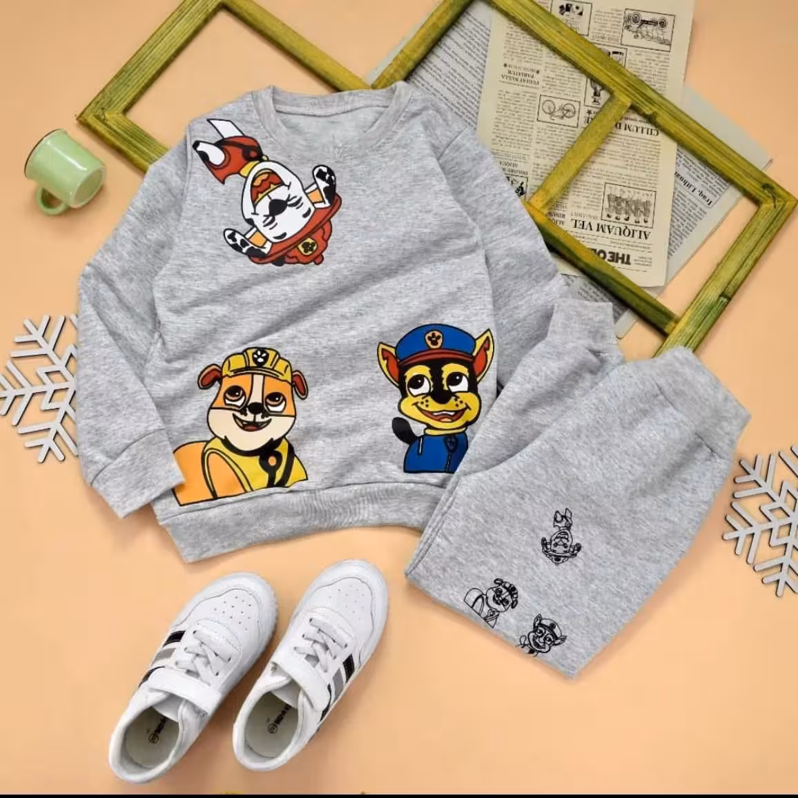 بلوز شلوار  طرح سگ نگهبان