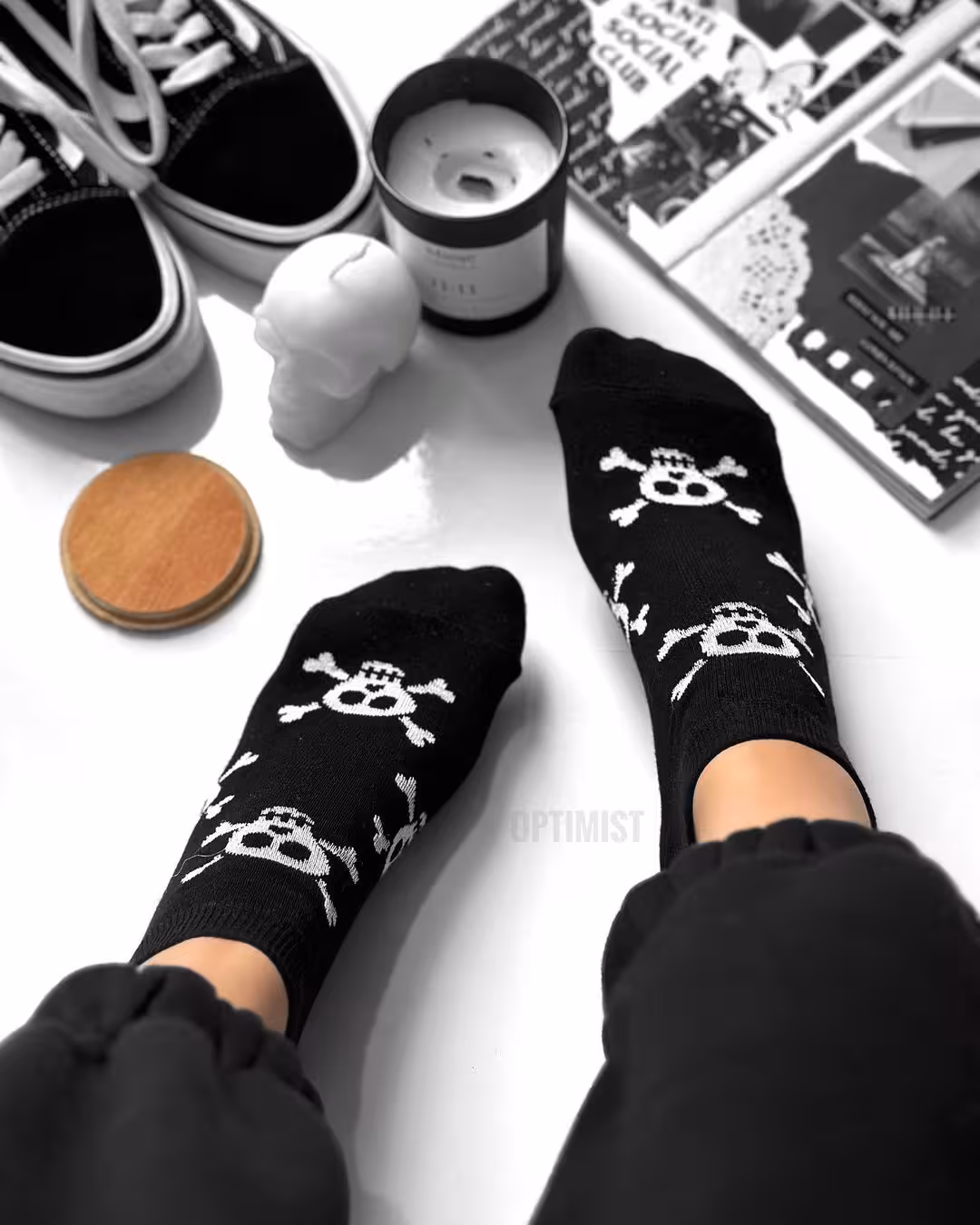 جوراب مچی آپتیمیست طرح اسکلت