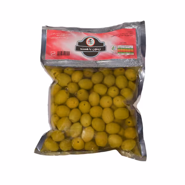 زیتون سبز معمولی با هسته 250 گرمی