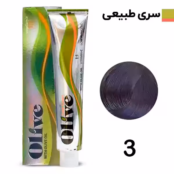 رنگ مو الیو قهوه ای تیره olive شماره 3