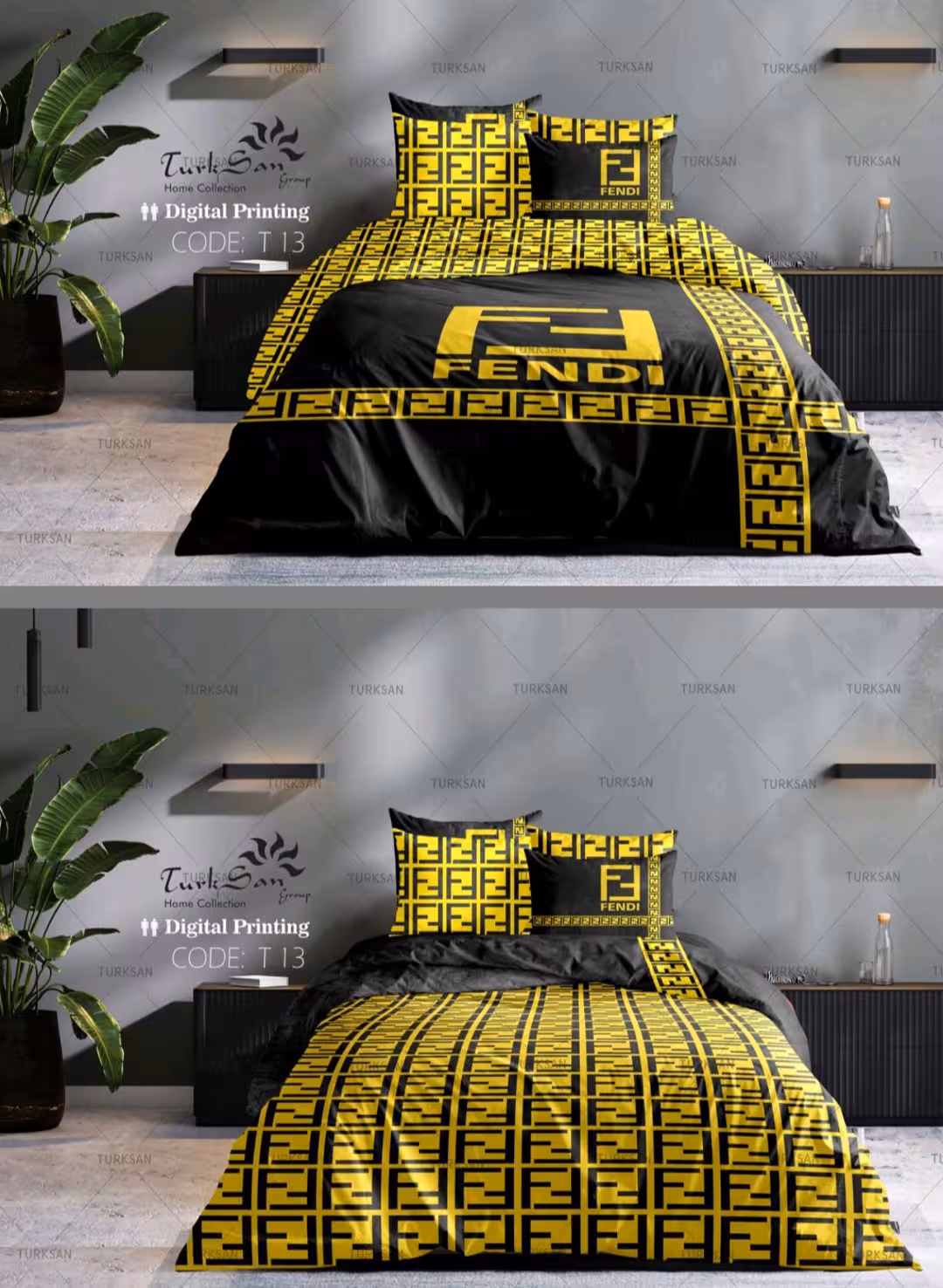 ست لحاف دونفر 6 تیکه  f