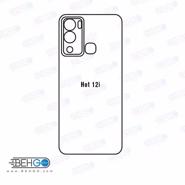 برچسب پشت گوشی اینفینیکس Infinix Hot 12i