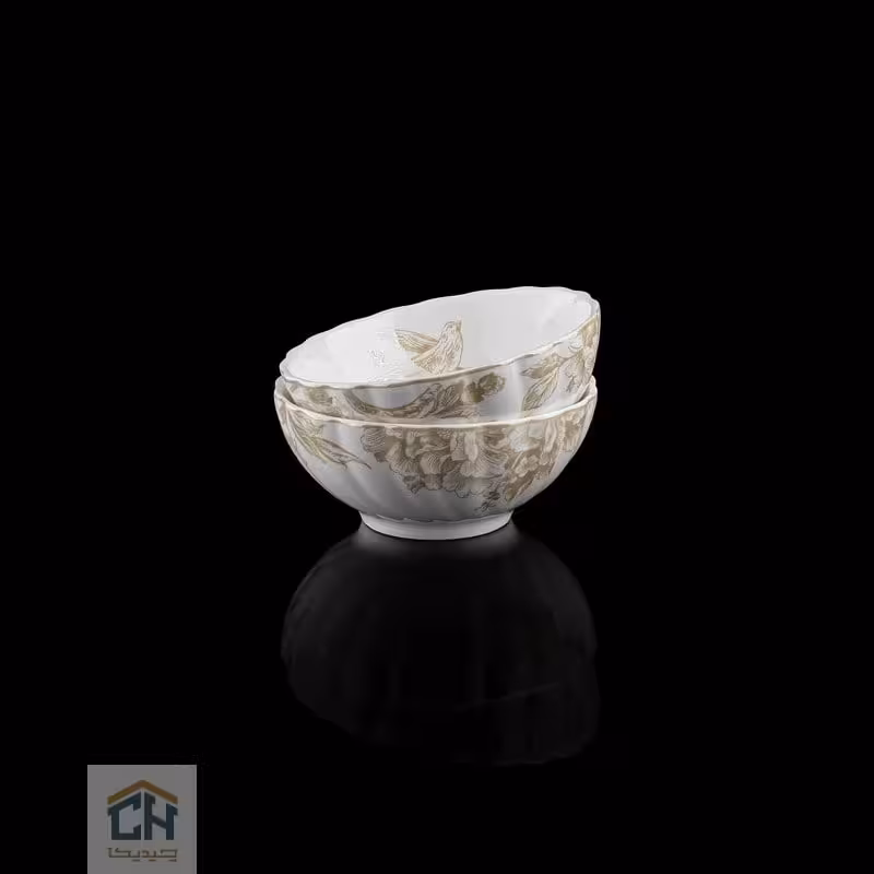 پیاله چینی گرد گلدکیش ست 6 تایی طرح Sarina مدل GK701137-6