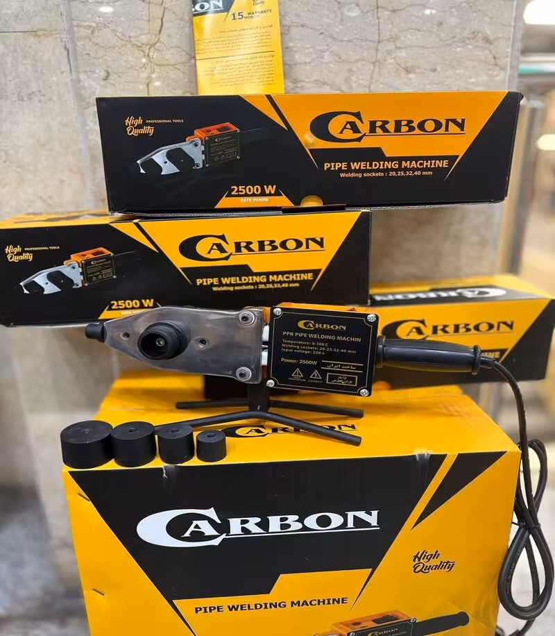 اتو لوله کربن  گوشه زن 2500 وات ایرانی با15 ماه گارانتی