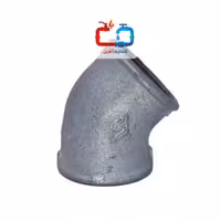 زانو دنده‌ای 11/4 اینچ 45 درجه گالوانیزه مک