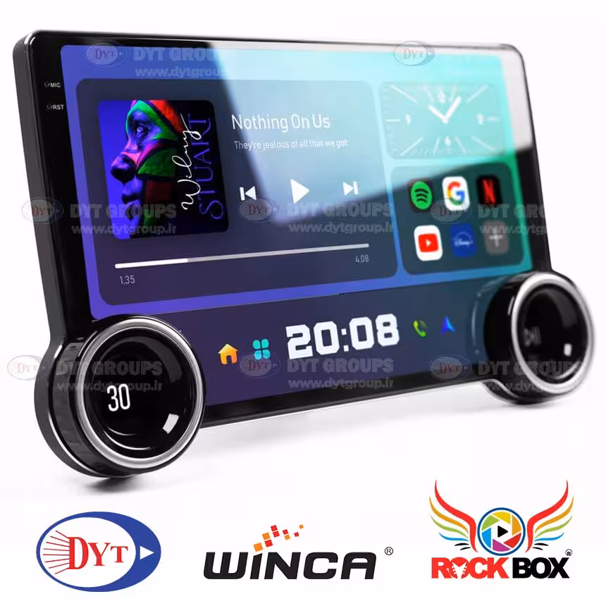 مانیتور ولوم‌دار هیوندای سانتافه برند دایموند 2K مدل X36 وینکا - 10.36 اینچ
