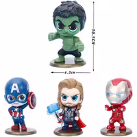 فیگور ابرقهرمانان انتقام جویان Avengers ست 4 عددی