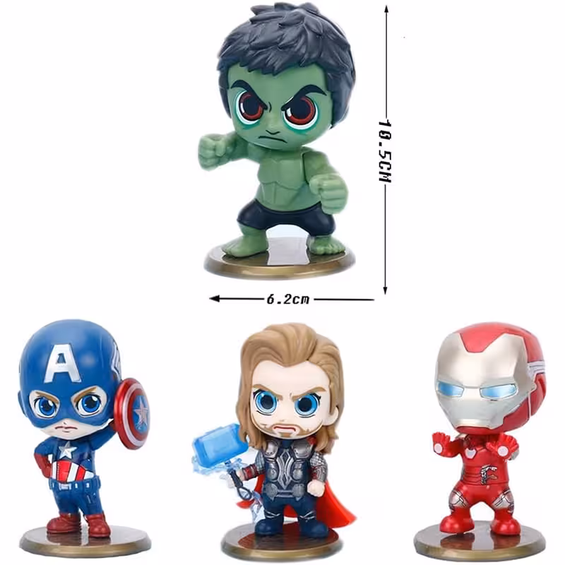 فیگور ابرقهرمانان انتقام جویان Avengers ست 4 عددی