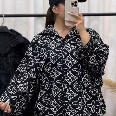 شومیز کیمونو مخمل کبریتی گل تن.