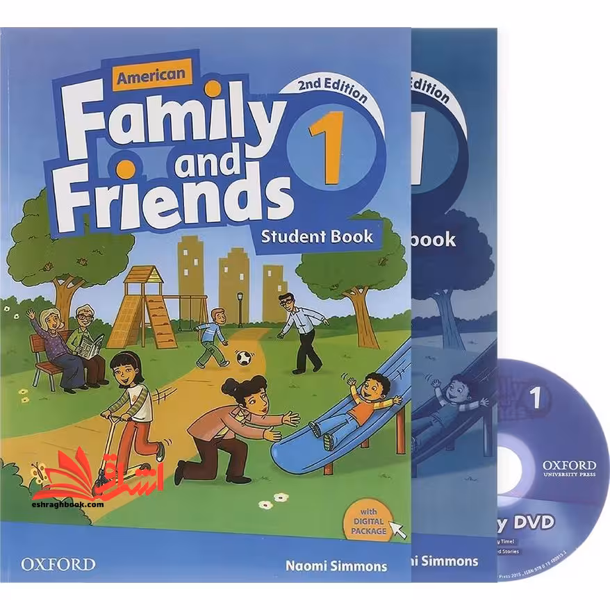 American Family and Friends 1 SB WB CD DVD 2nd - فروشگاه کتاب اشراق