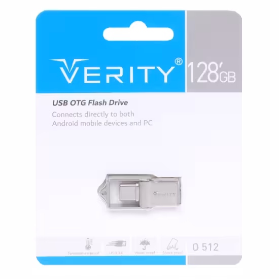 فلش مموری وریتی مدل O512 USB3.0 ظرفیت 128 گیگابایت