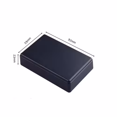 جعبه یا باکس برد پلاستیکی مشکی سایز 9.2x5.9x2.3 سانتی متر