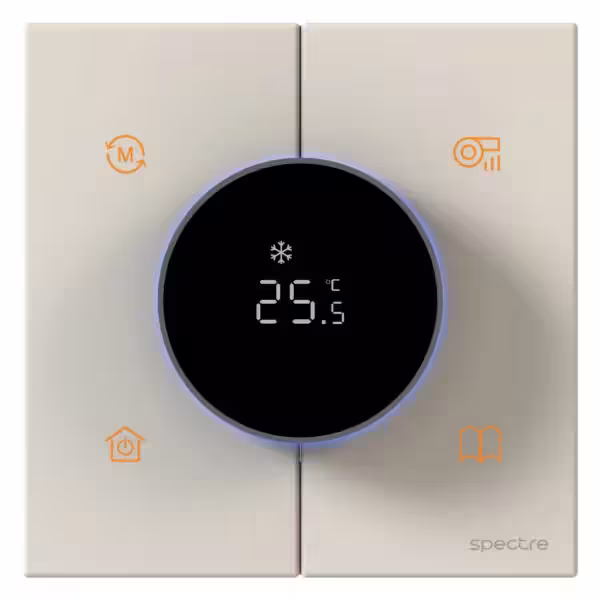 Avent – ترموستات rotary هوشمند – فن کویل – Zigbee 3.0 – چهار لوله – سفید