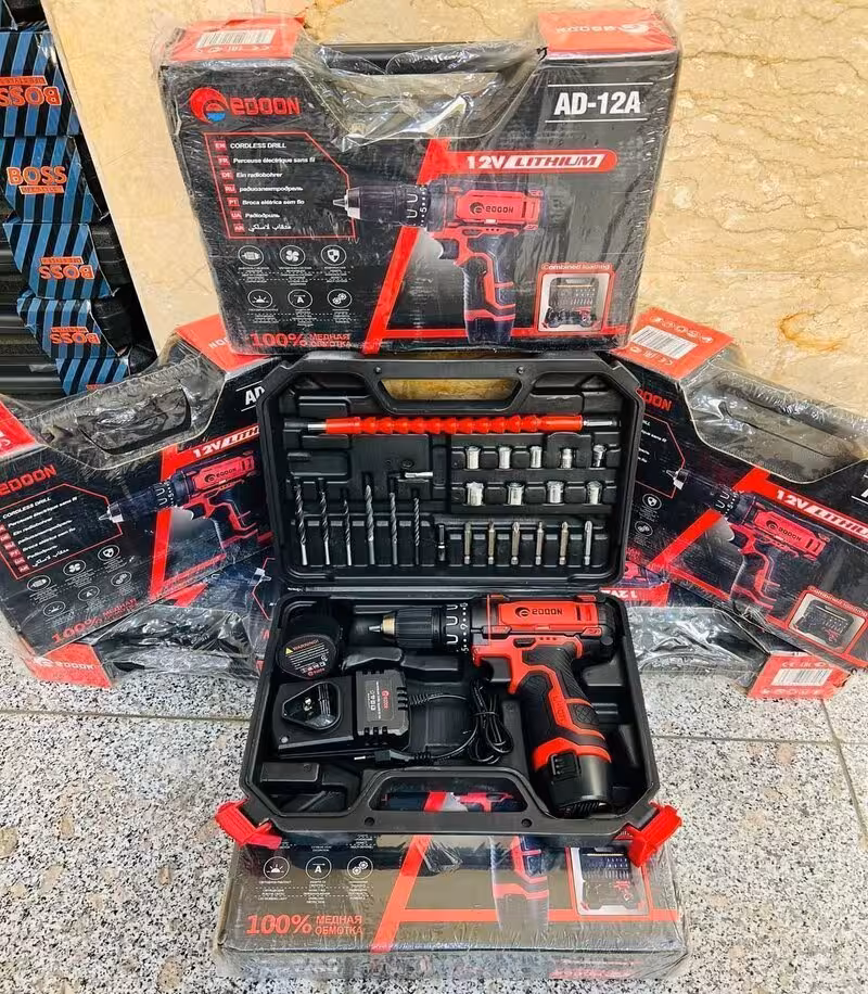 دریل شارژی پیچ گوشتی شارژی 12a ادون edon مدل 12a