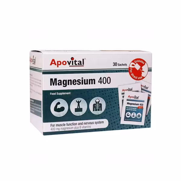 ساشه منیزیم آپوویتال 400 میلی گرمی