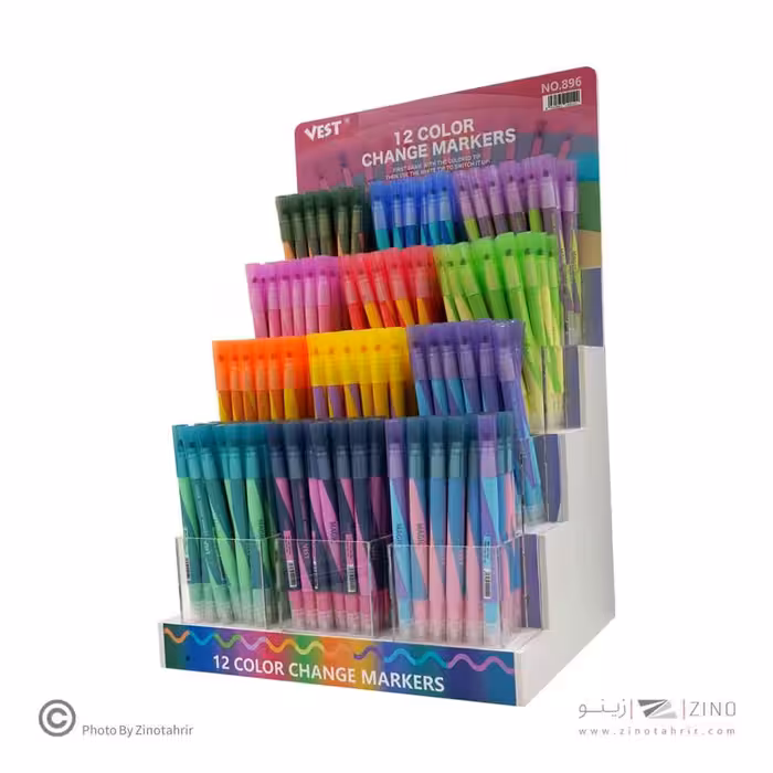 علامت زن رنگ جور قلمی(2سر،جادویی)وست کد896