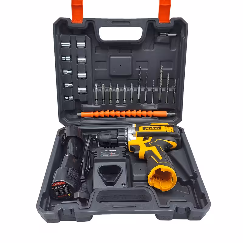 مجموعه 26 عددی دریل پیچ گوشتی شارژی صنعتی مدون مدل 18Mon | کالا مکس