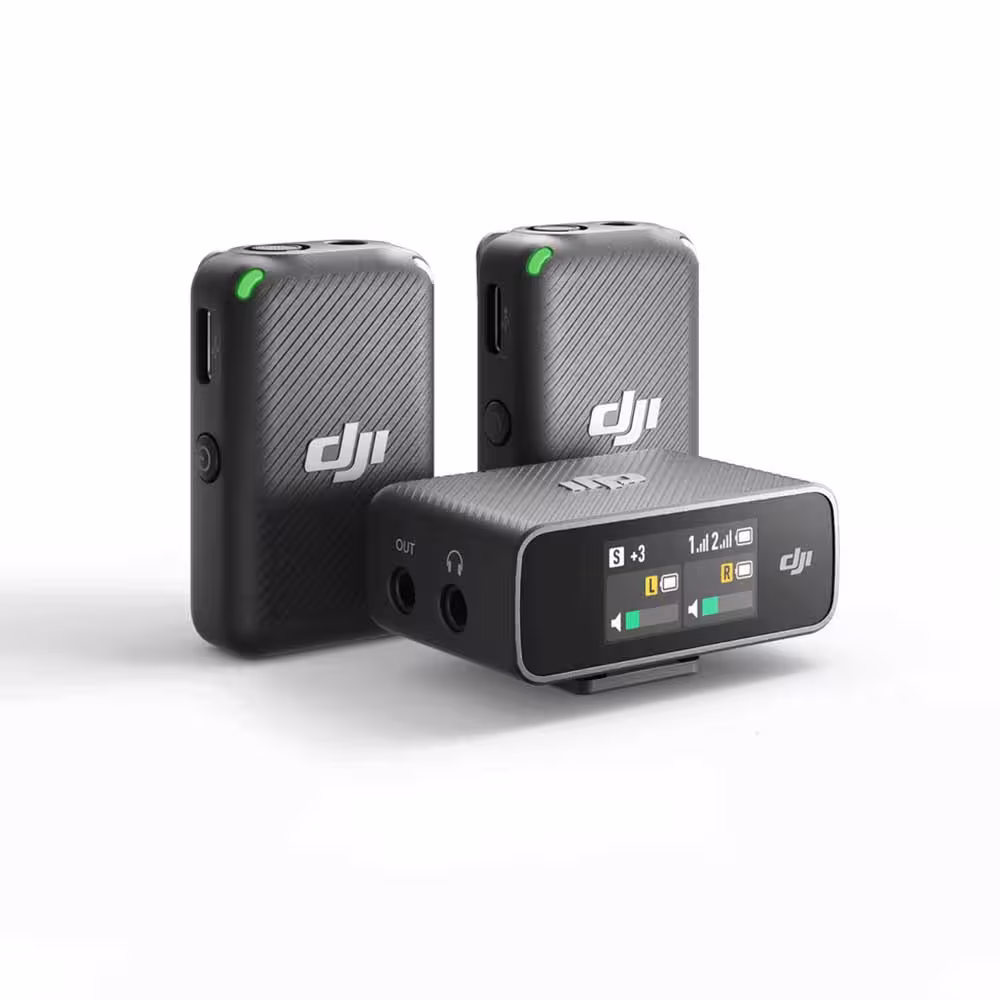 میکروفون DJI دو فرستنده و یک گیرنده سری جدید 2024 DJI Mic 2 DJI Mic 2 Pocket-Sized Pro Audio