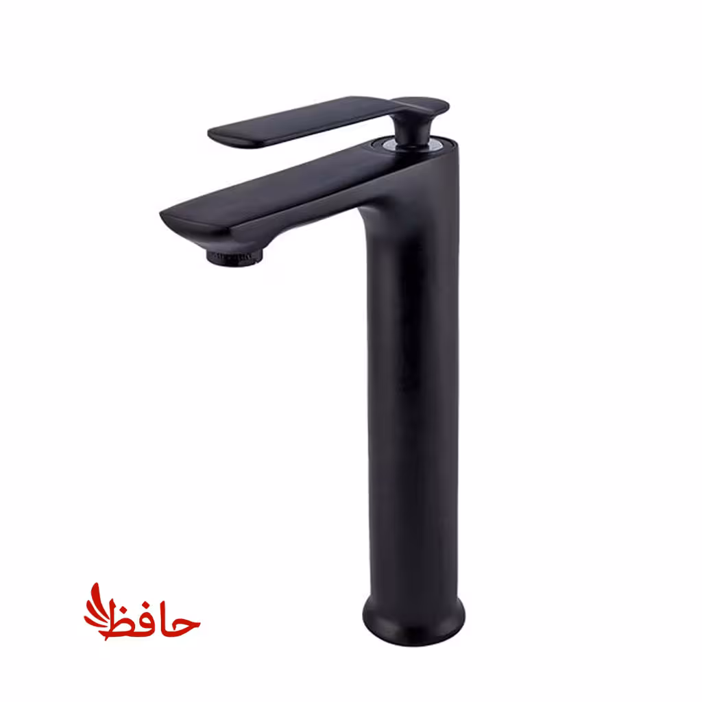 شیر روشویی پایه بلند راسان مدل آوات مشکی