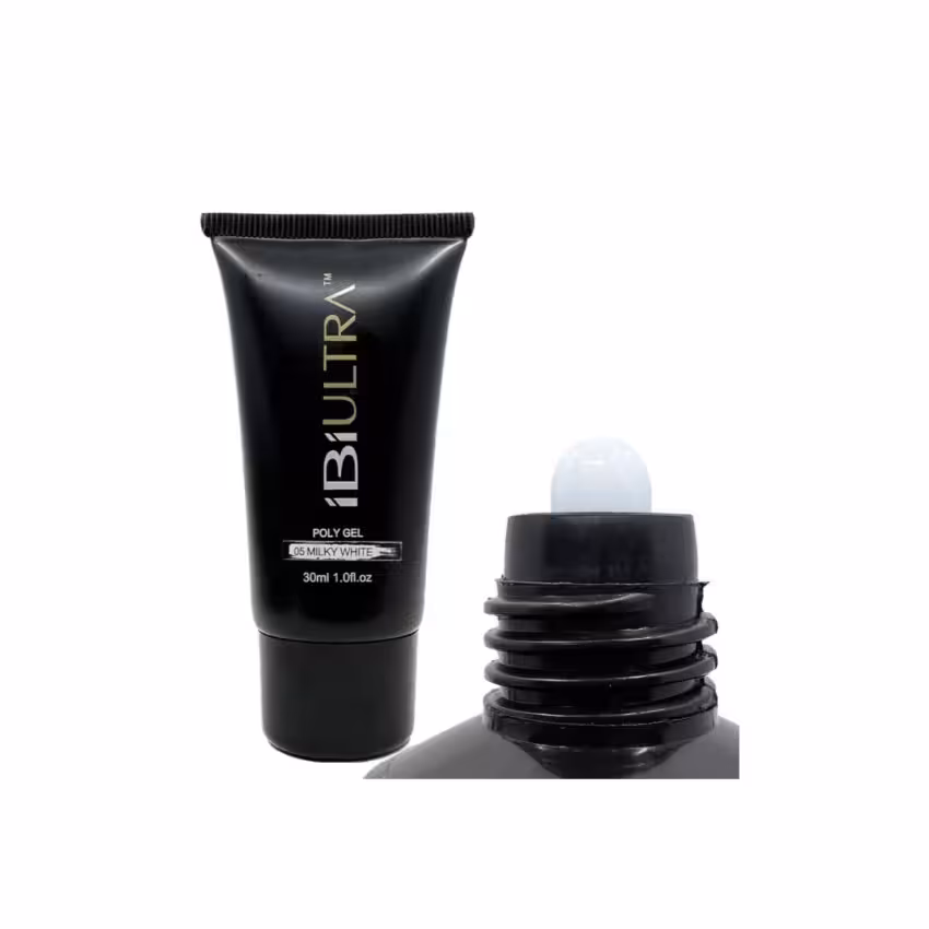 پلی ژل کاشت ناخن آی بی آی سفید MILKY WHITE 05