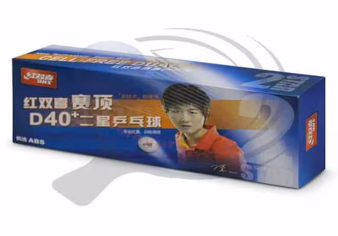 توپ پینگ پنگ دبل هپینس 2 ستاره  ABS D40 بسته 10 عددی MGH | بدون رنگ