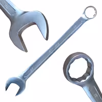 آچار 36 یکسر رینگ صنعتی مات اسکای