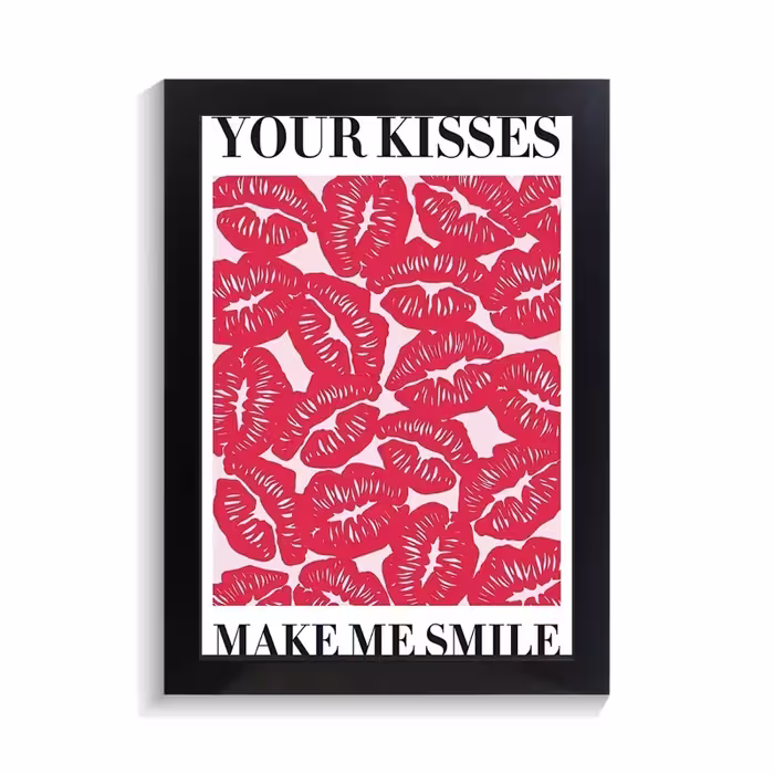 تابلو تزیینی طرح kisses کد PF-27036