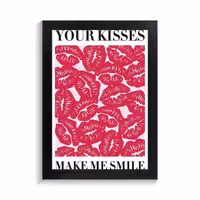 تابلو تزیینی طرح kisses کد PF-27036
