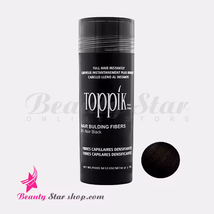 پودر پرپشت کننده موی سر تاپیک مشکی پرکلاغی کد 1 حجم 50 گرم