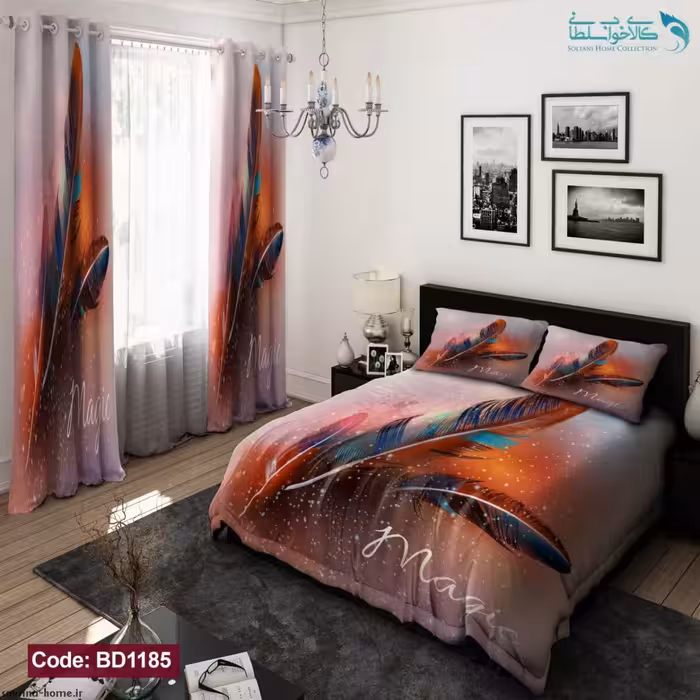 روتختی طرح پر رنگی دونفره کد BD1185