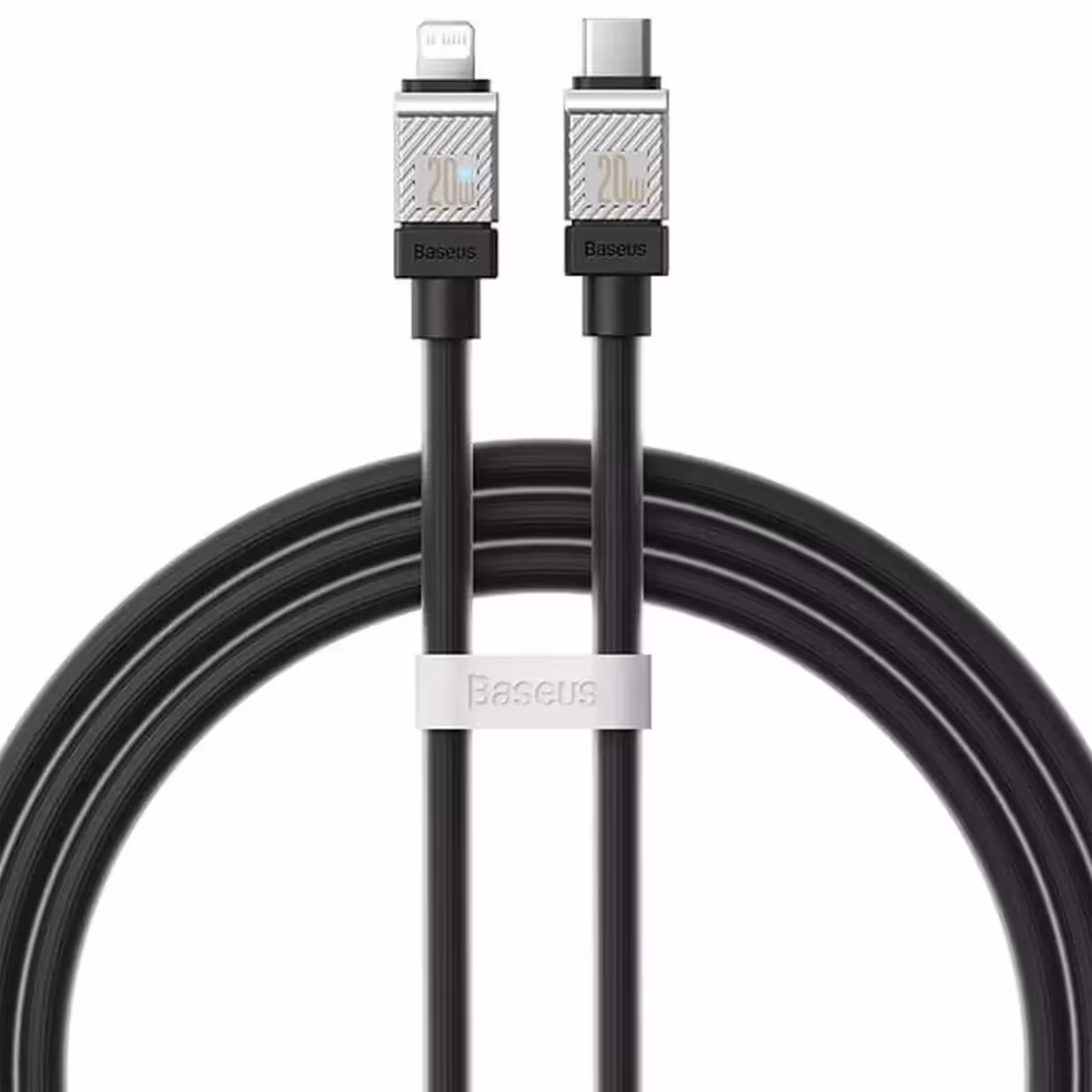 کابل شارژ سریع تایپ سی به لایتنینگ 20 وات 2 متری بیسوس CAKW000101 CB000045