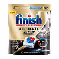 مشخصات، خرید و قیمت قرص ماشین ظرفشویی 4 آنزیم فینیش Finish مدل ultimate plus بسته 75 عددی ⭐️ ویان مارکت