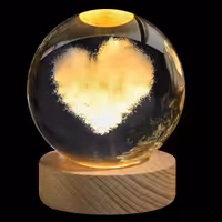 گوی کریستالی مدل قلب ، گوی کریستال ، گوی شیشه ای